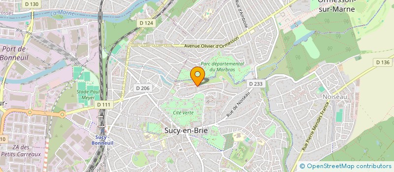 localisation de l'entreprise SUCY FUTSAL CLUB à SUCY-EN-BRIE
