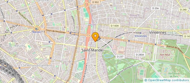localisation de l'entreprise SUCYDISTRIB à SAINT-MANDE