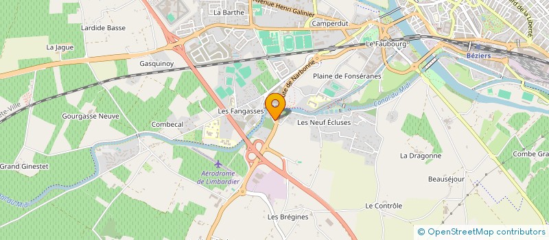 localisation de l'entreprise SUD 34 GROUPEMENT D'EMPLOYEURS  BEZIERS