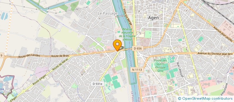 localisation de l'entreprise SUD  LE PASSAGE