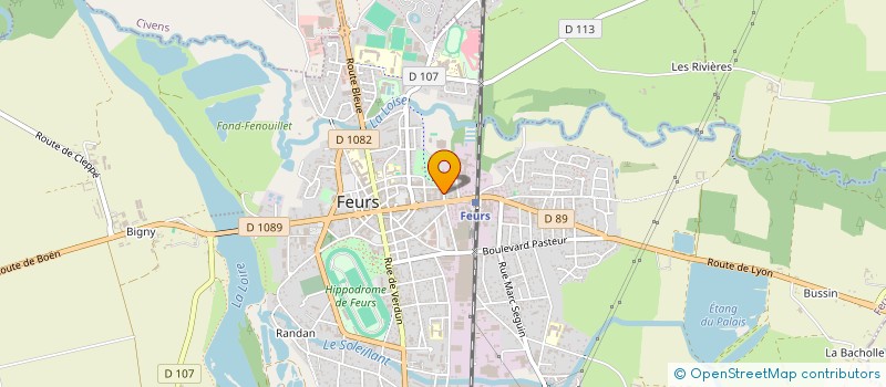 localisation de l'entreprise SUD  FEURS