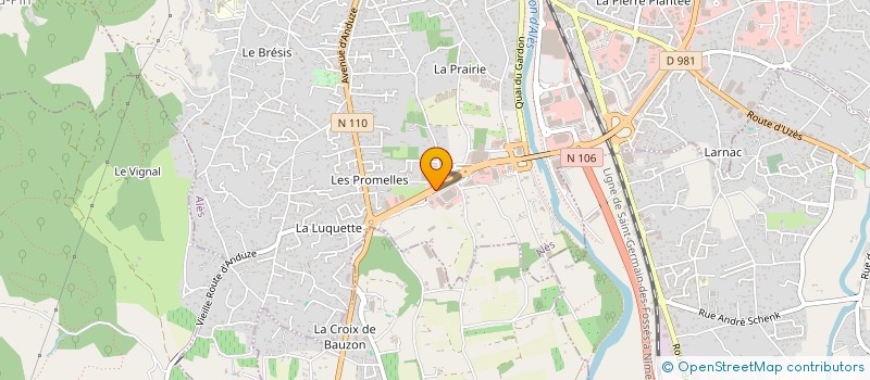 localisation de l'entreprise SUD 99 à ALES