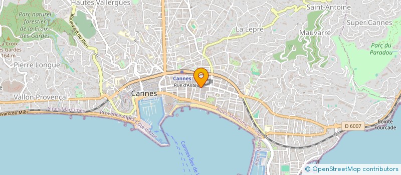 localisation de l'entreprise SUD ACCESS'S MODE à CANNES