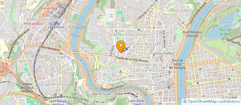localisation de l'entreprise SUD ACTIONS 69 à LYON 4EME