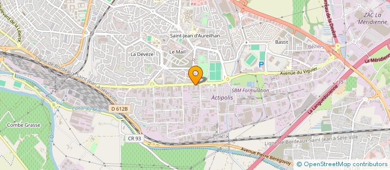 localisation de l'entreprise SUD AGROS  BEZIERS