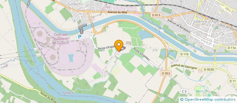 localisation de l'entreprise SUD AGRUMES à GOLFECH