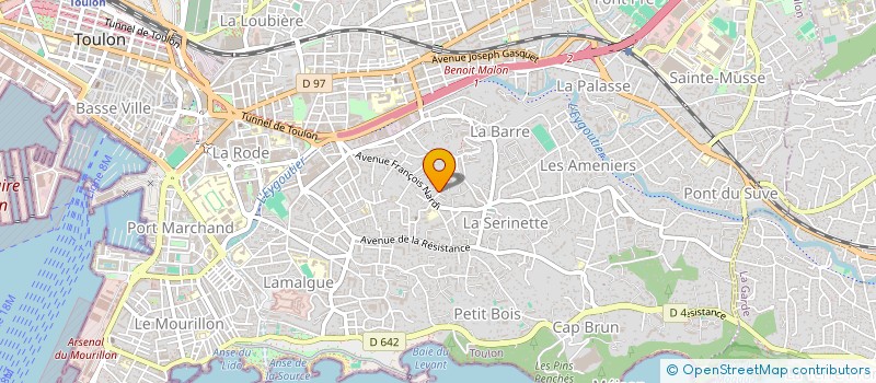 localisation de l'entreprise SUD ALARME  TOULON