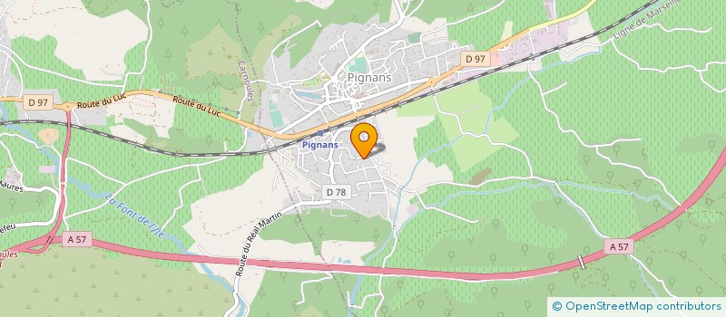 localisation de l'entreprise SUD ALLIANCE PULVE  PIGNANS