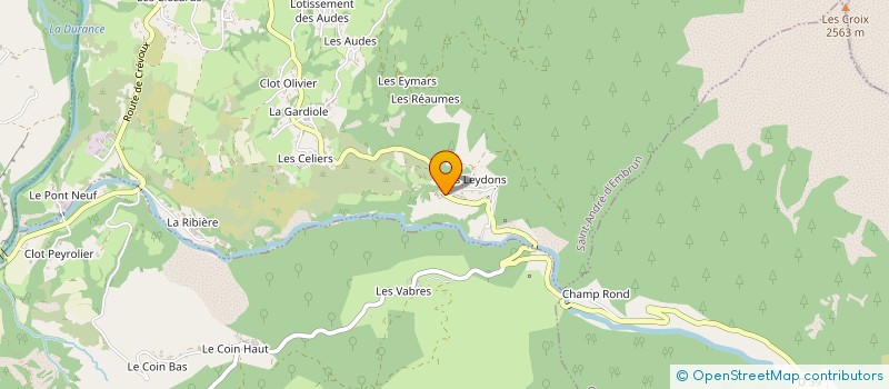 localisation de l'entreprise SUD ALPES RECHERCHES à SAINT ANDRE D'EMBRUN
