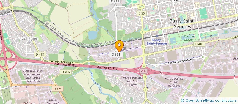 localisation de l'entreprise SUD ALSACE  BUSSY-SAINT-GEORGES