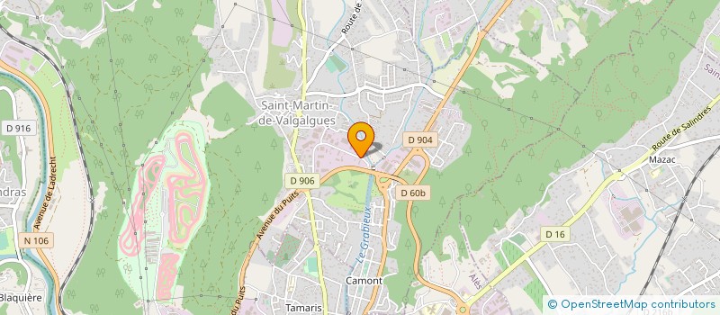 localisation de l'entreprise SUD ALU DIFFUSION à SAINT-MARTIN-DE-VALGALGUES