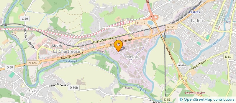 localisation de l'entreprise SUD ALU PVC  CASTRES