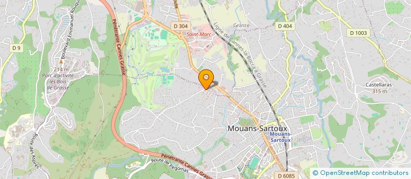 localisation de l'entreprise SUD ALU SERVICES à MOUANS-SARTOUX