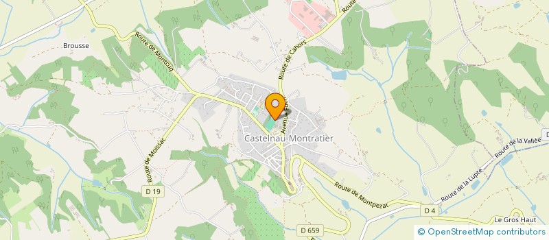 localisation de l'entreprise SUD AMBU  CASTELNAU-MONTRATIER