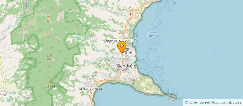 localisation de l'entreprise SUD AMBULANCE SARL à BANDRELE