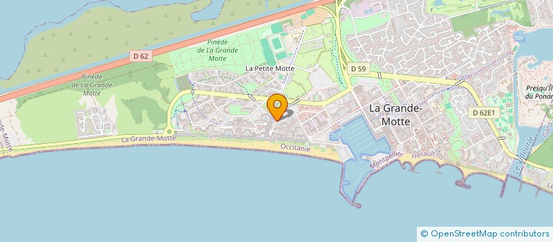 localisation de l'entreprise SUD ANIMATION  LA GRANDE-MOTTE