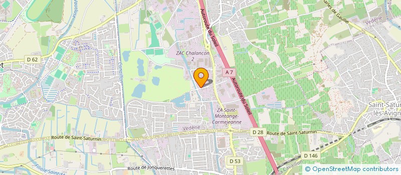 localisation de l'entreprise SUD ANTIDERAPANT  VEDENE