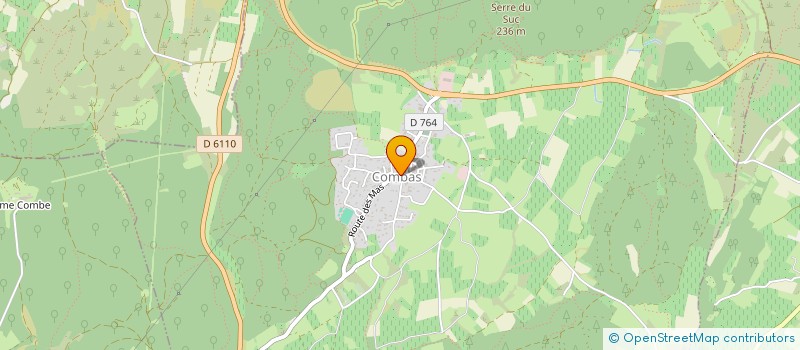 localisation de l'entreprise SUD APPARENCE  COMBAS