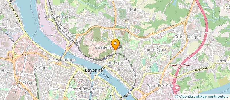 localisation de l'entreprise SUD AQUITAINE à BAYONNE