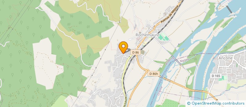 localisation de l'entreprise SUD ARDECHE TAXI à ROCHEMAURE