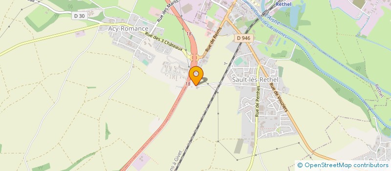 localisation de l'entreprise SUD ARDEN'AUTO à SAULT-LES-RETHEL