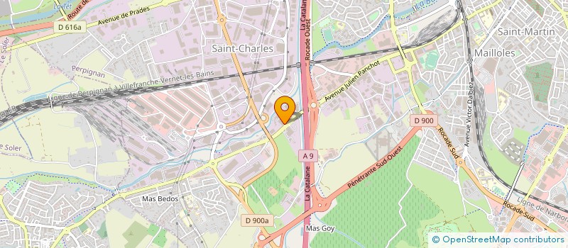 localisation de l'entreprise SUD AROMATIQUES FRANCE à PERPIGNAN