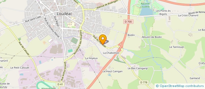 localisation de l'entreprise SUD ARVOR à LOUDEAC