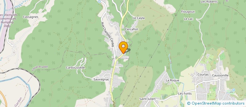 localisation de l'entreprise SUD ASSEMBLAGES à SALINDRES