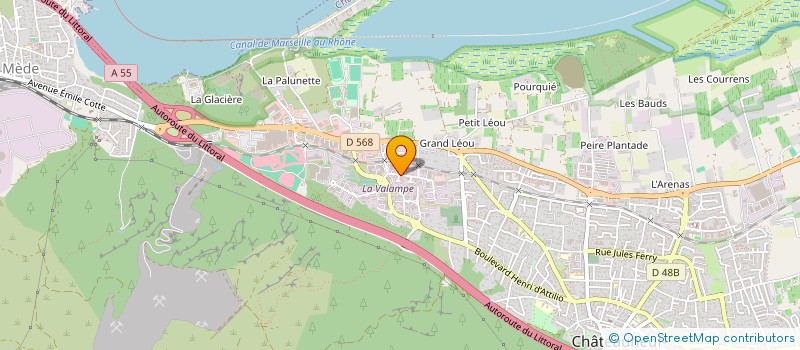 localisation de l'entreprise SUD AUTO SERVICES  CHATEAUNEUF-LES-MARTIGUES