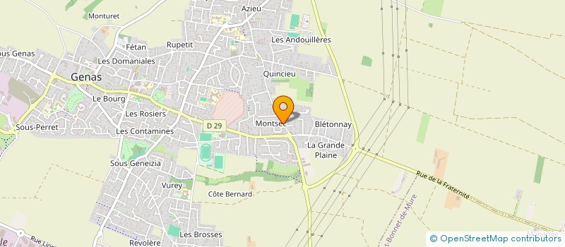 localisation de l'entreprise SUD AZUR  GENAS