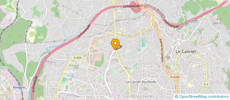 localisation de l'entreprise SUD BARBER  LE CANNET