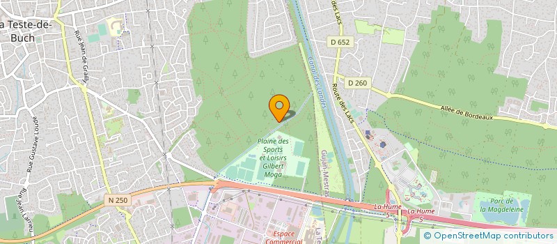 localisation de l'entreprise SUD BASSIN ASSOCIATION RUGBY S.B.A.R à LA TESTE-DE-BUCH