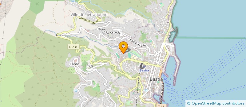 localisation de l'entreprise SUD BASTIA à BASTIA