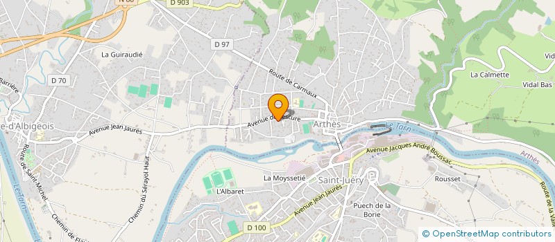 localisation de l'entreprise SUD BAT 81 à ARTHES