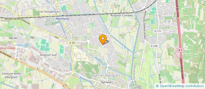 localisation de l'entreprise SUD BATI CONFORT  AVIGNON