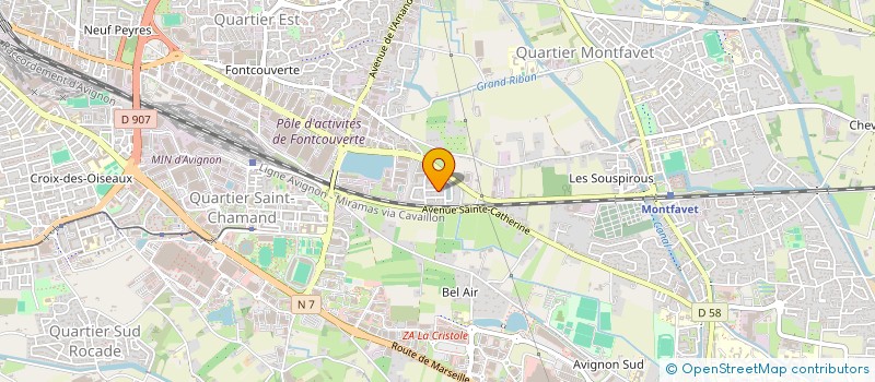 localisation de l'entreprise SUD BATIMENT à AVIGNON