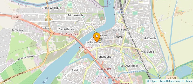localisation de l'entreprise SUD BATIMENT D.B.F.  ARLES