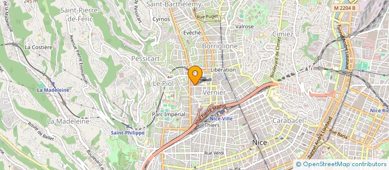 localisation de l'entreprise SUD BATIMENT PAUSELLI  NICE