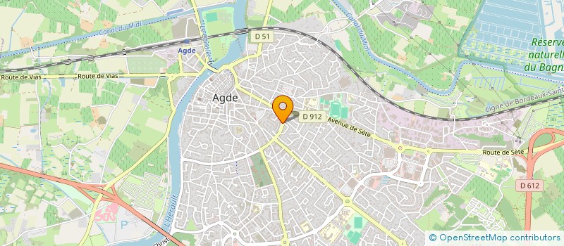 localisation de l'entreprise SUD BOUCHERIE 34  AGDE