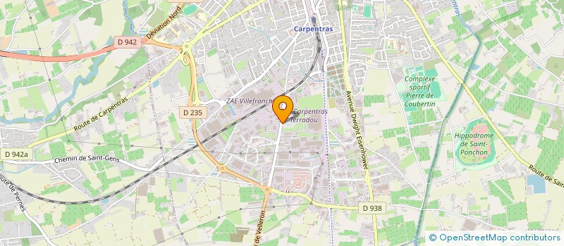 localisation de l'entreprise SUD BOX à CARPENTRAS
