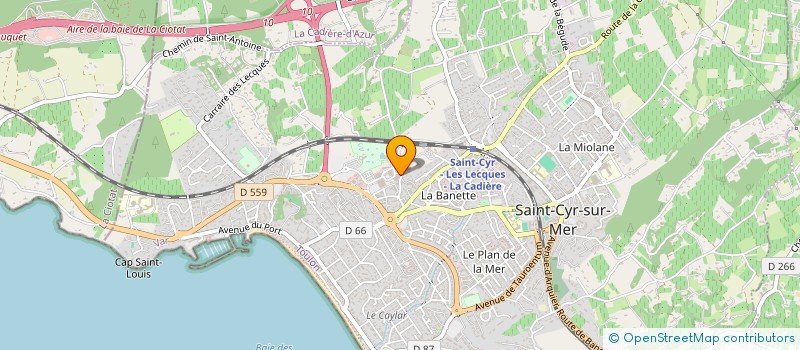 localisation de l'entreprise SUD-BRODE à SAINT-CYR-SUR-MER