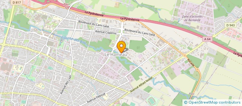 localisation de l'entreprise SUD BTP à PAU