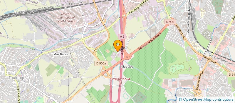 localisation de l'entreprise SUD BTP SERVICES  PERPIGNAN