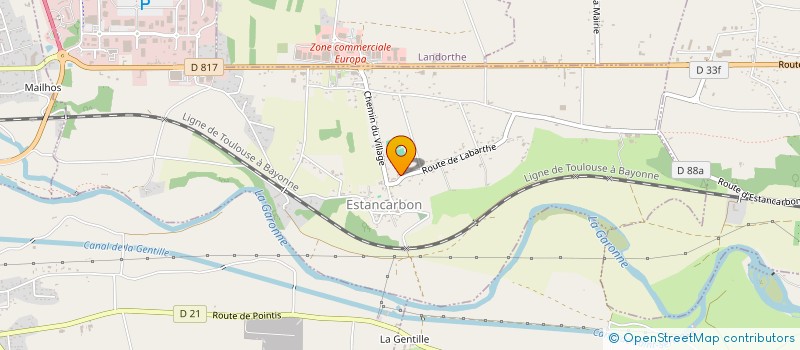 localisation de l'entreprise SUD CAFE à ESTANCARBON