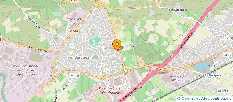 localisation de l'entreprise SUD CALAGE à VENDARGUES