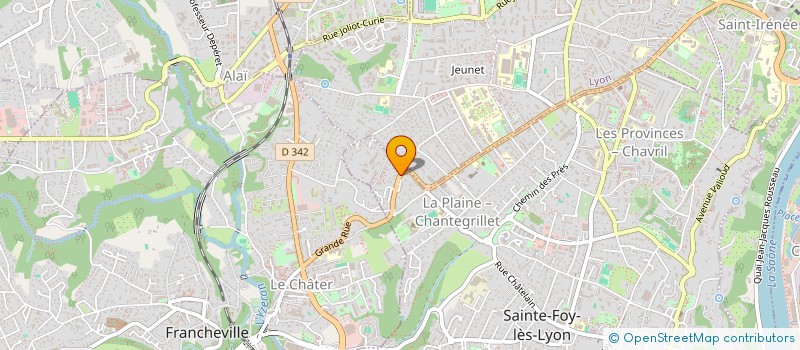 localisation de l'entreprise SUD CAPITAL  SAINTE-FOY-LES-LYON