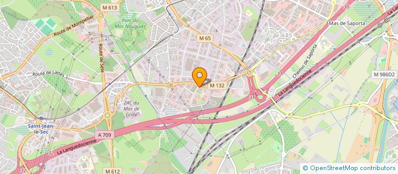 localisation de l'entreprise SUD CARROSSERIE DEVELOPPEMENT à MONTPELLIER