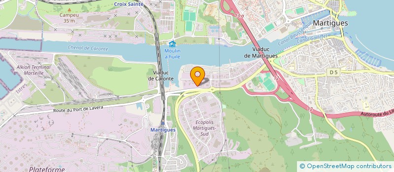 localisation de l'entreprise SUD CERAMICS à MARTIGUES