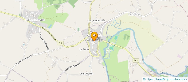 localisation de l'entreprise SUD CHARENTE.NET à AUBETERRE-SUR-DRONNE