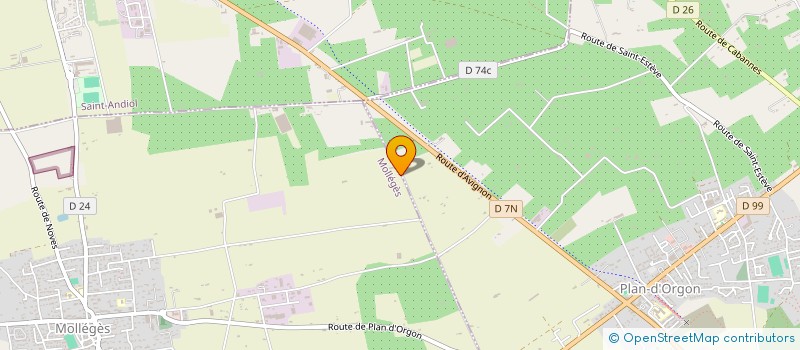 localisation de l'entreprise SUD CHR  MOLLEGES